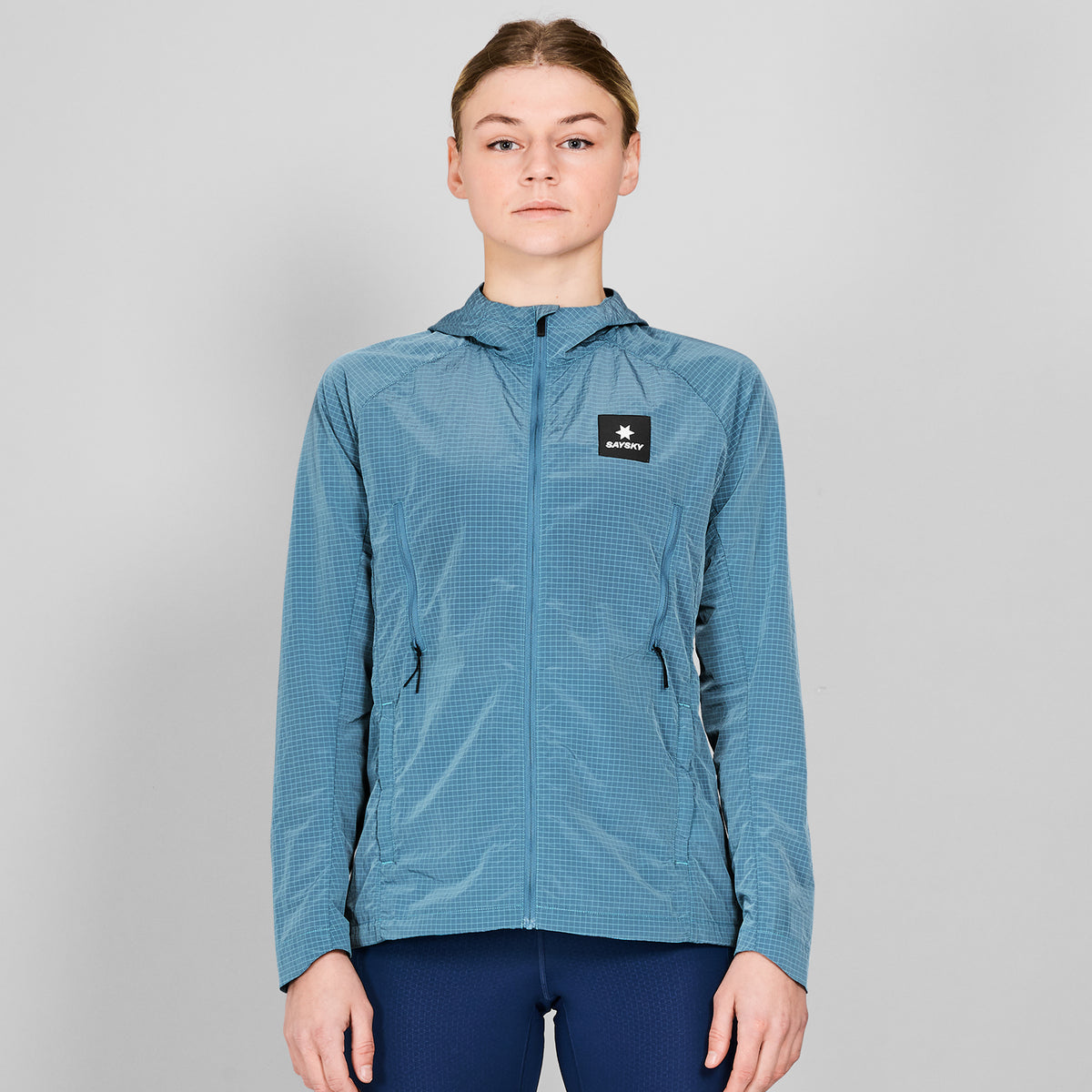 ランニングジャケット NWRJA30c214 Wmns Clean Hooded Jacket - Blue [レディーズ]