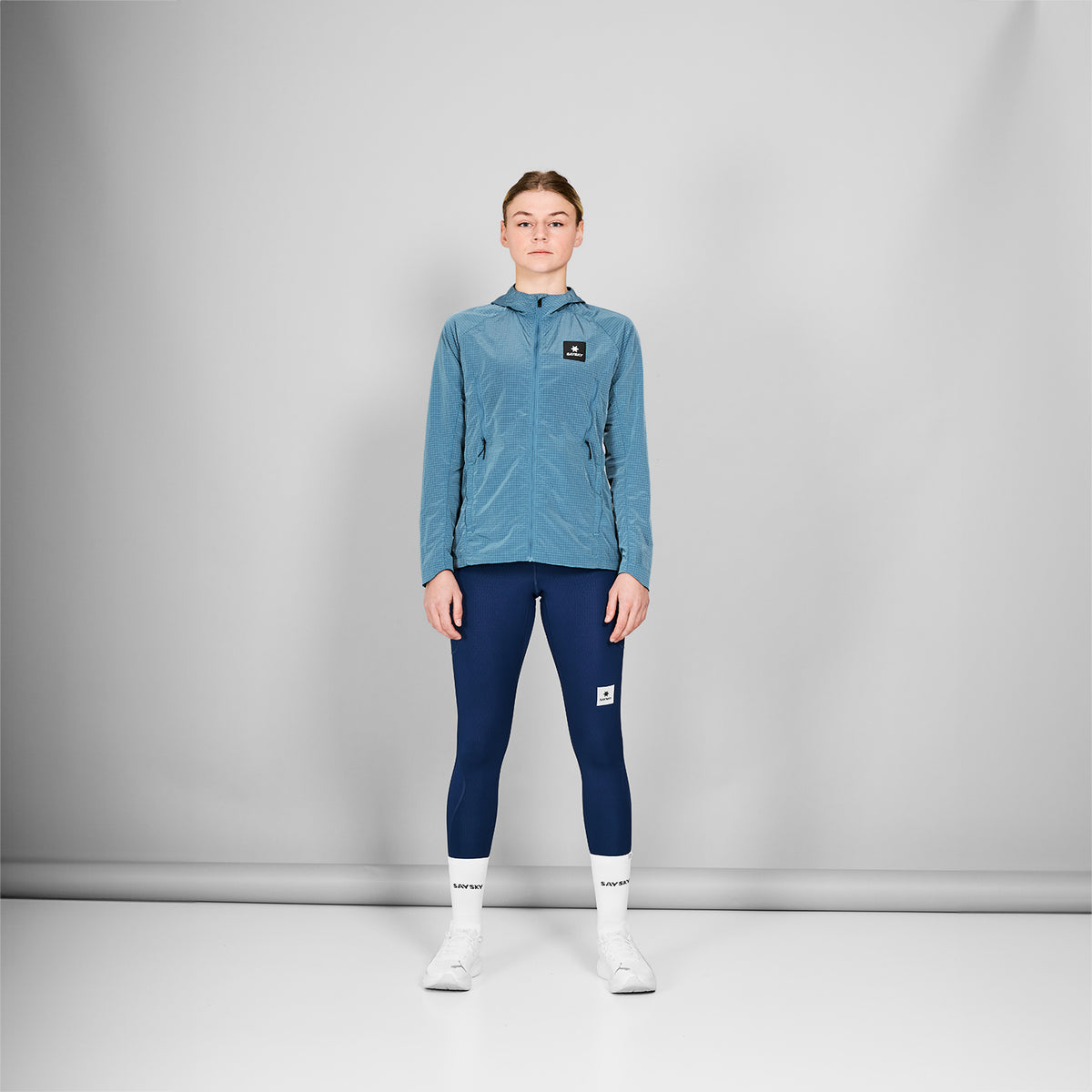 ランニングジャケット NWRJA30c214 Wmns Clean Hooded Jacket - Blue [レディーズ]