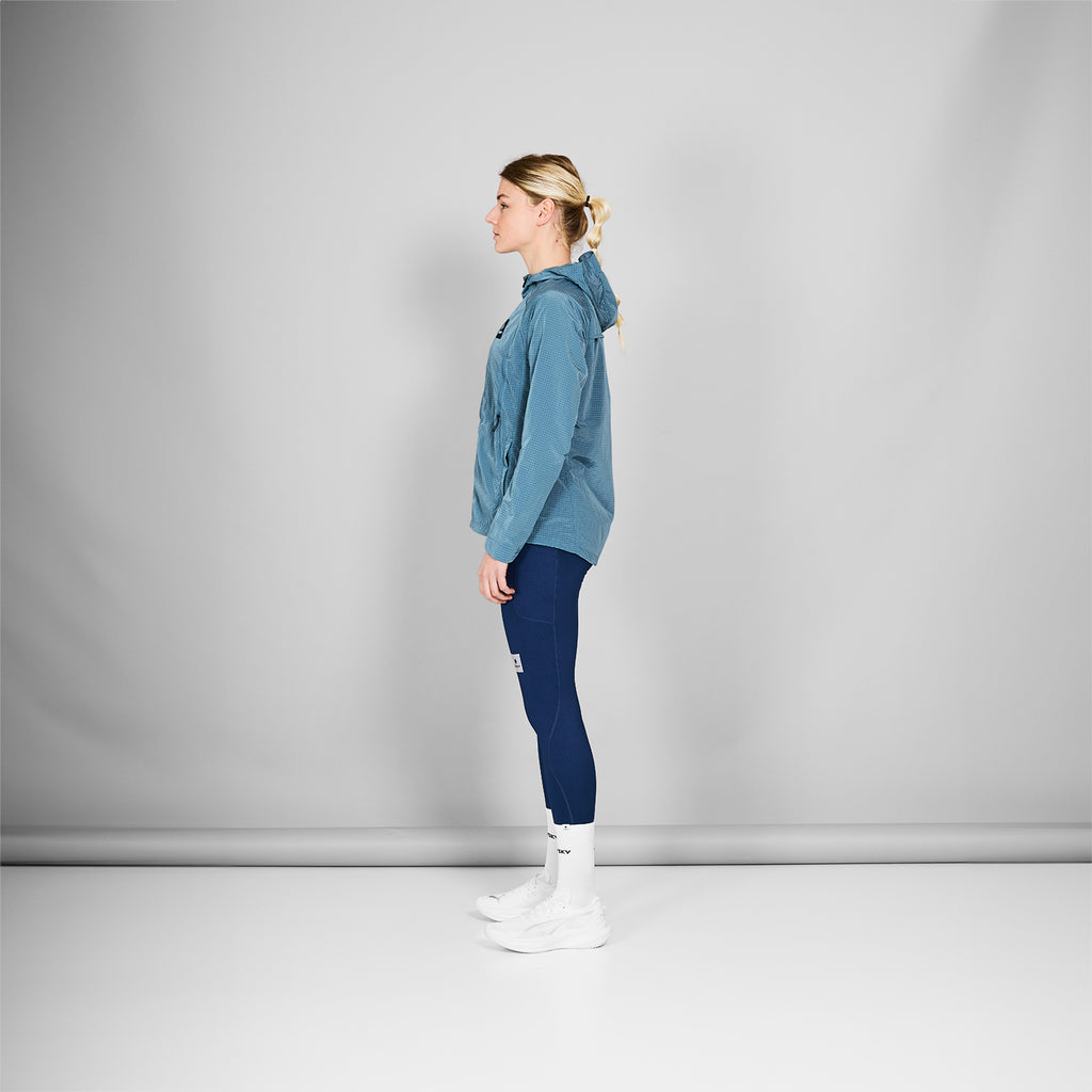 ランニングジャケット NWRJA30c214 Wmns Clean Hooded Jacket - Blue [レディーズ]