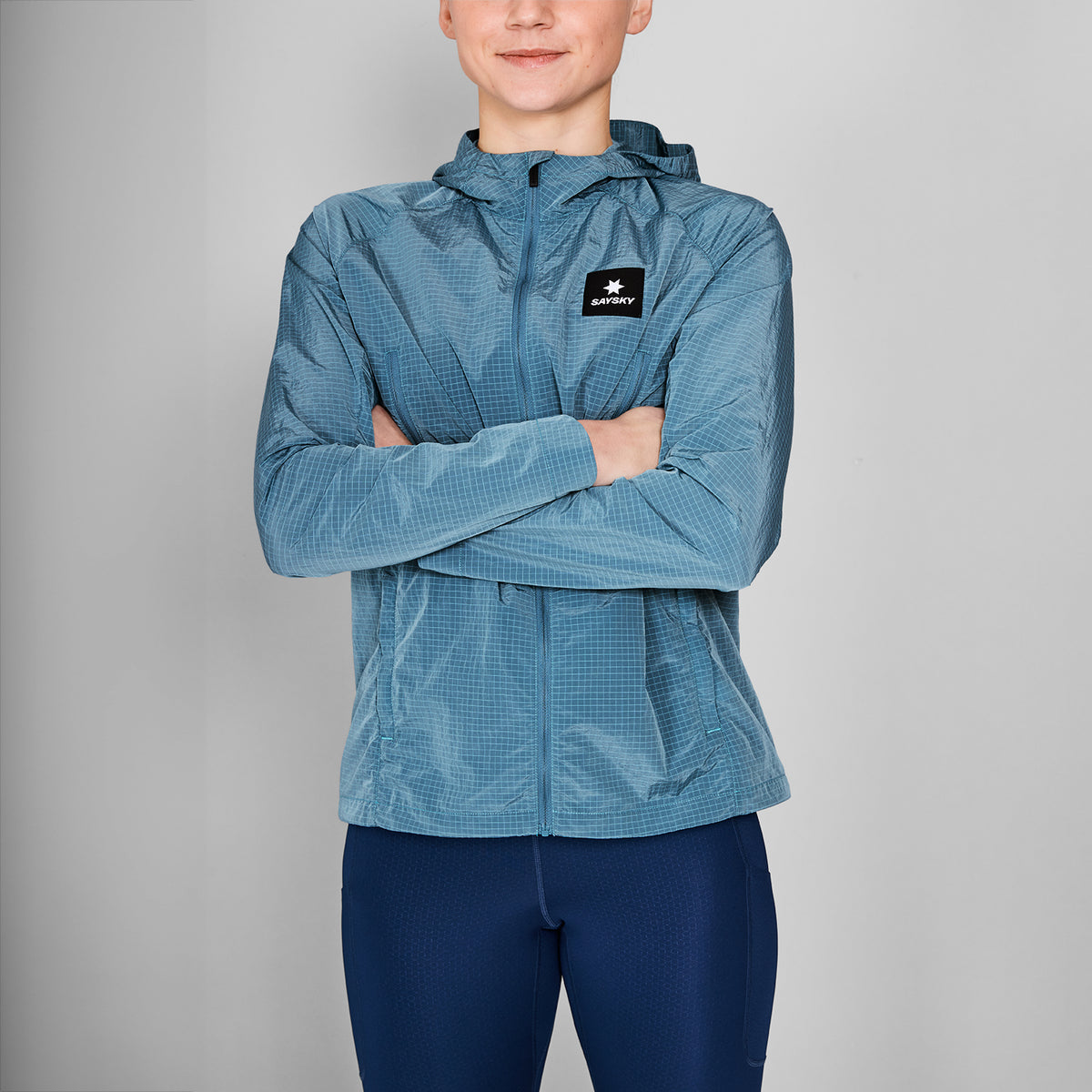 ランニングジャケット NWRJA30c214 Wmns Clean Hooded Jacket - Blue [レディーズ]