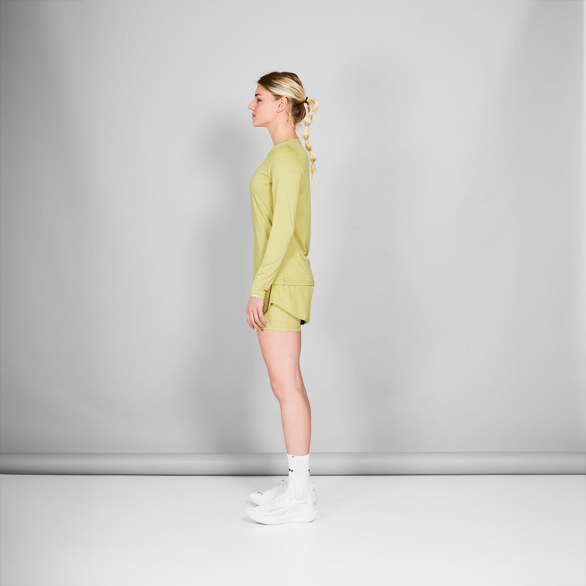 ランニングショーツ NWRSH23c312 Wmns Pace 2-in-1 Shorts 3inch - Green [レディーズ]