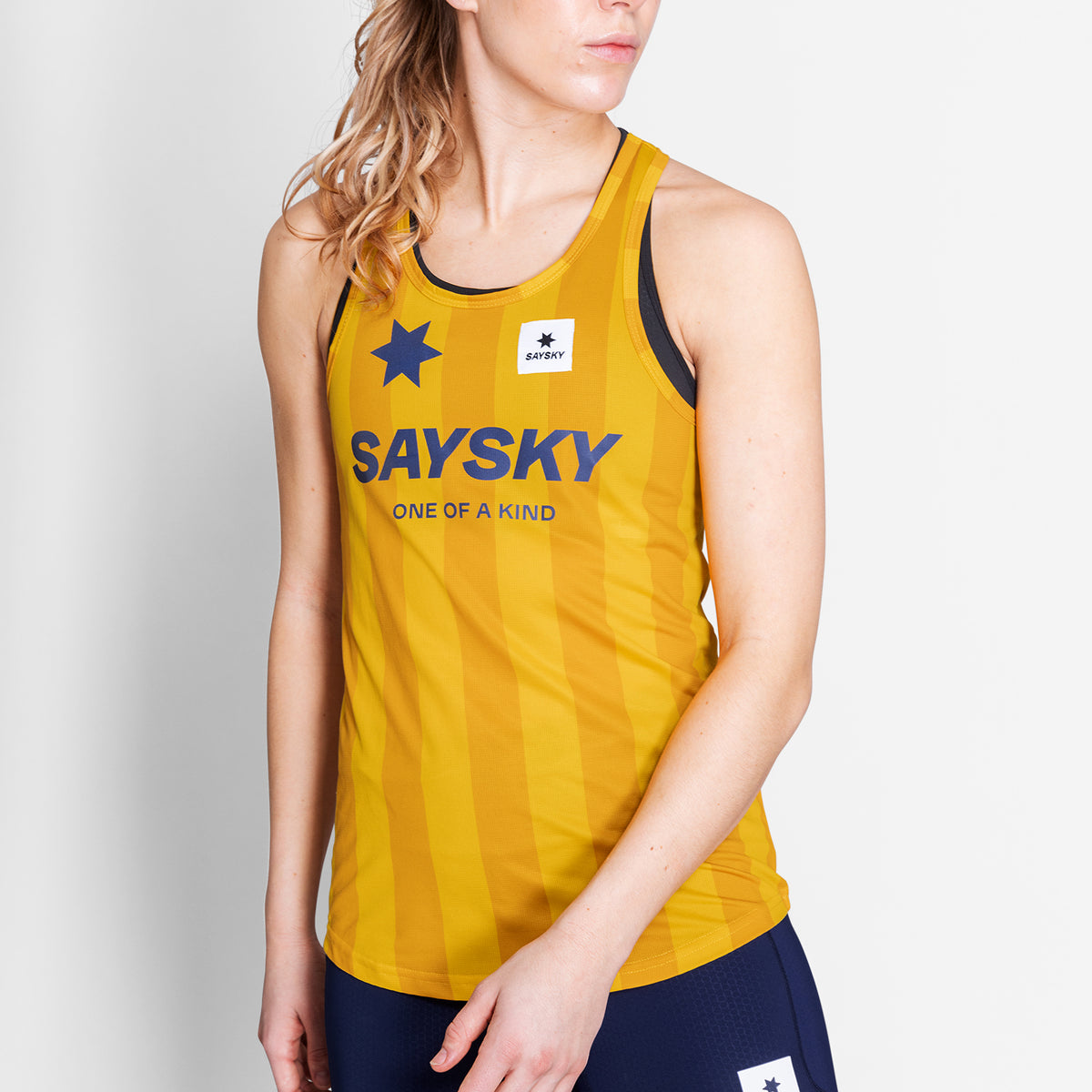 レースシングレット NWRSI31c008 Wmns Stripe Combat Singlet - Yellow Stripe Aop [レディーズ]