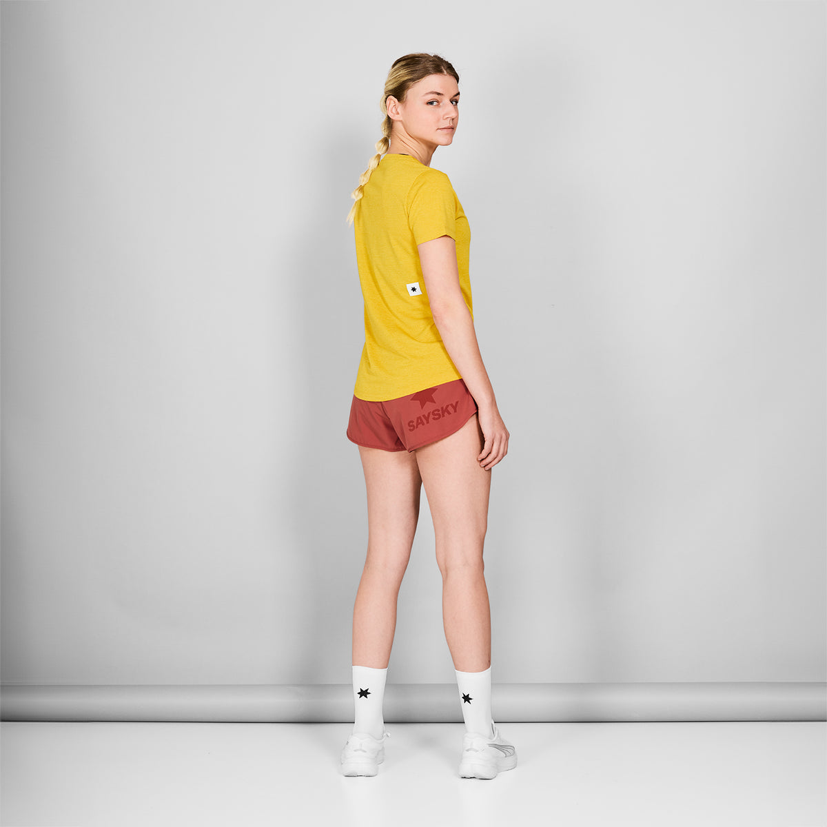ランニングTシャツ NWRSS30c4007 Wmns Logo Combat T-shirt - Yellow [レディーズ]