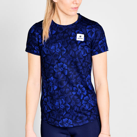 ランニングTシャツ NWRSS31c1029 W Flower Combat T-shirt - Blue Aop [レディーズ]