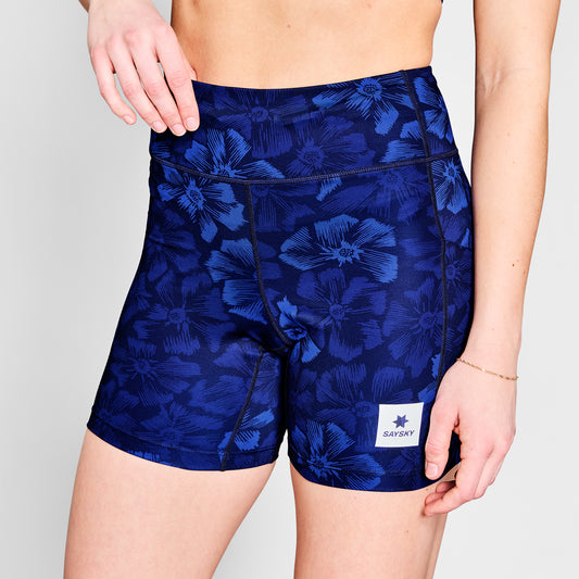 ショートタイツ NWRST30c1029 Wmns Flower Combat+ Short Tights 7inch - Blue Aop [レディーズ]