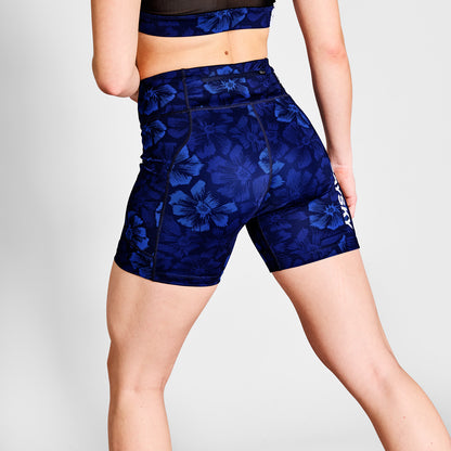 ショートタイツ NWRST30c1029 Wmns Flower Combat+ Short Tights 7inch - Blue Aop [レディーズ]