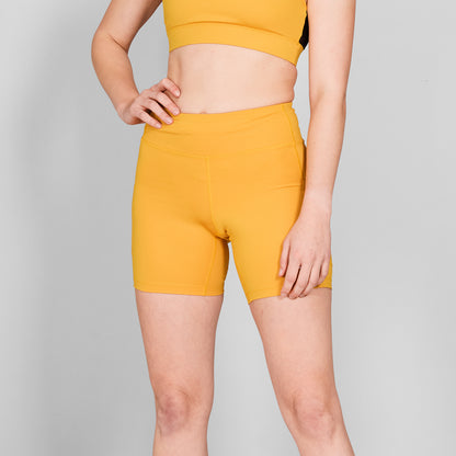 ランニングショーツ NWRST30c412 W Combat+ Short Tights 7inch - Yellow [レディーズ]