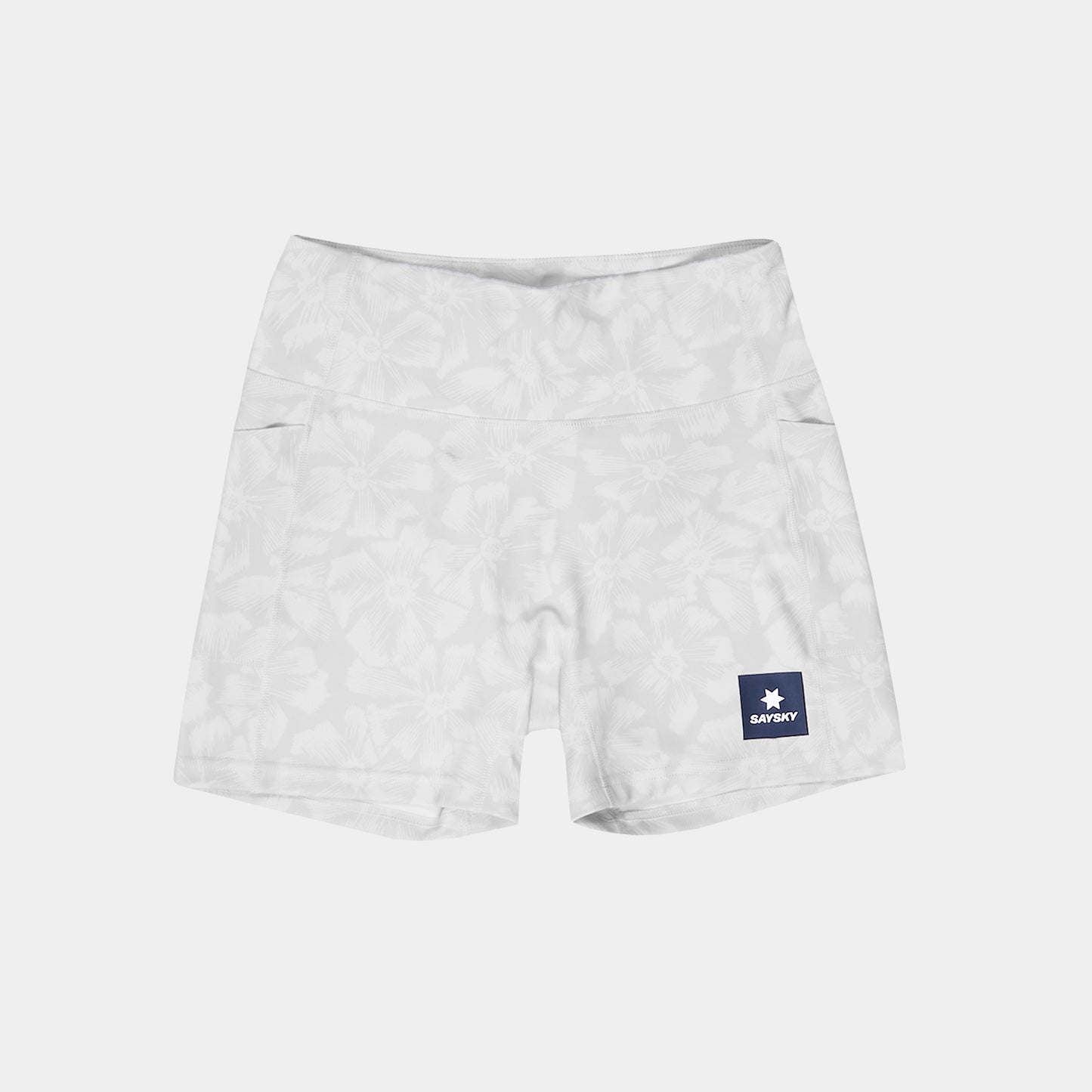 ショートタイツ NWRST31c1030 Wmns Flower Combat+ Short Tights 4inch - White Aop [レディーズ]