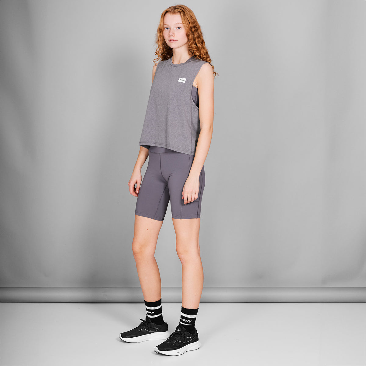 ショートタイツ NWRST50c605 Wmns Motion+ Short Tights 9inch - Grey [レディーズ]
