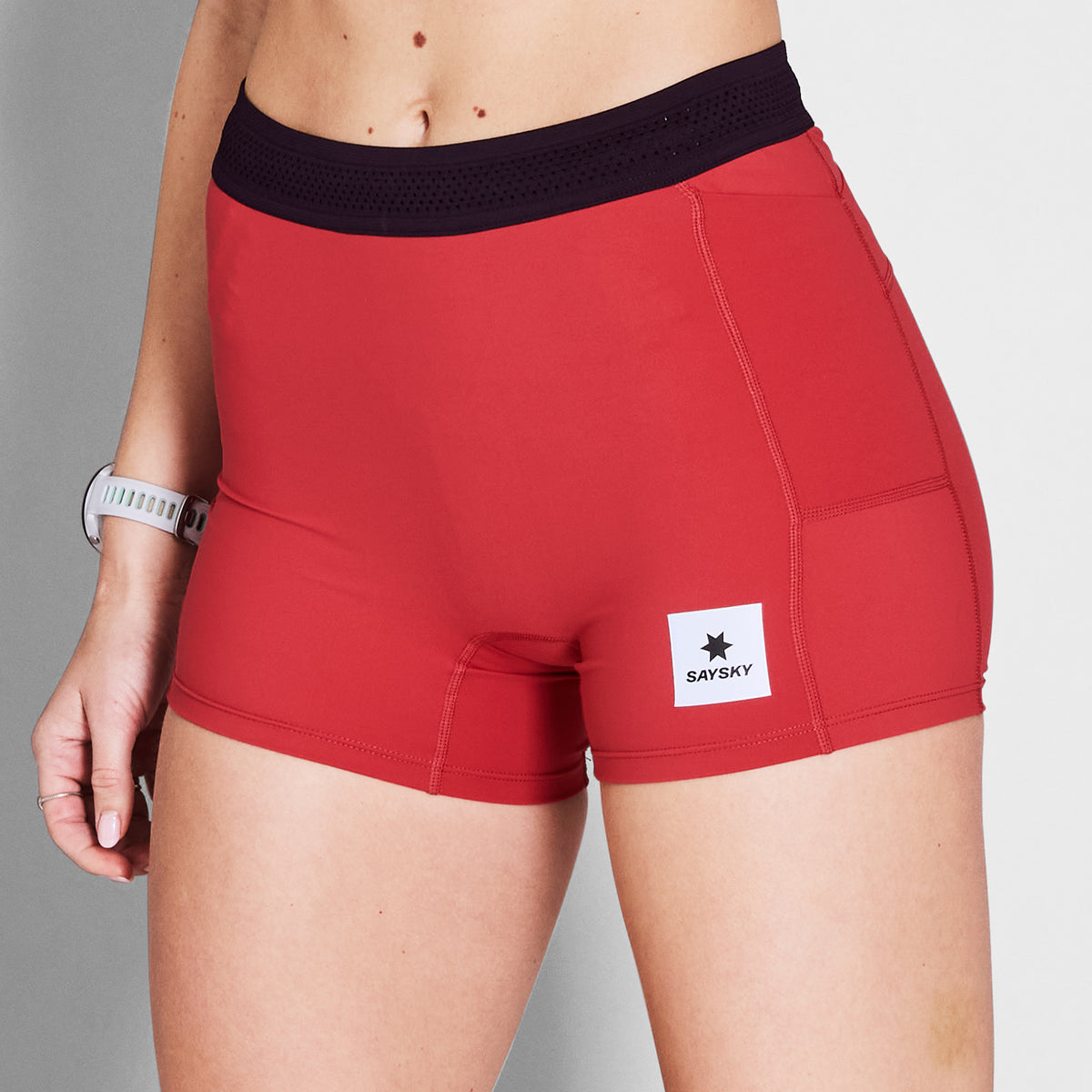 ショートタイツ NWRST62c506 Wmns Flow+ Race Short Tights 4inch - Red [レディーズ]