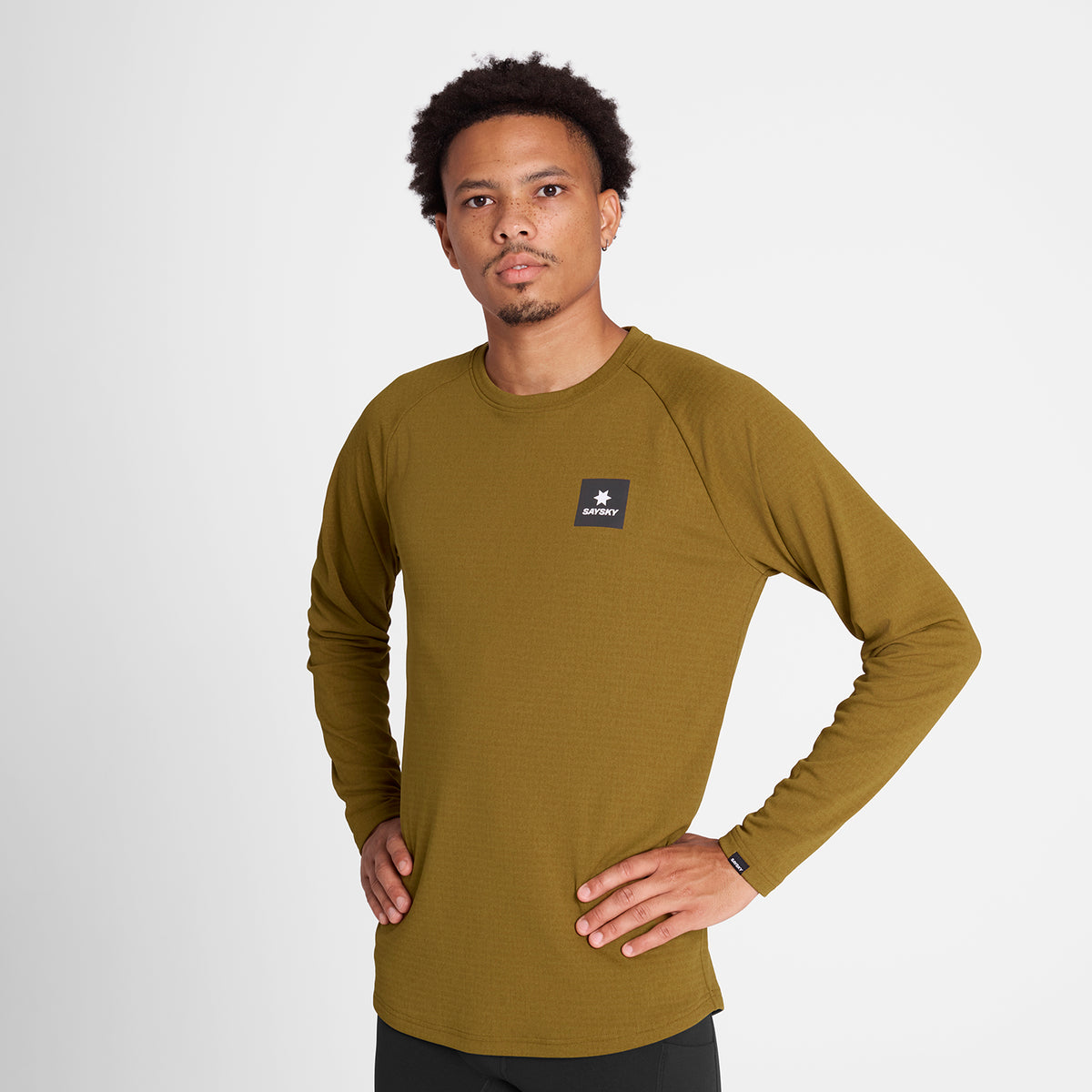ランニングフリース OMRFL02c7011 Blaze Long Sleeve Light Fleece - Camel [メンズ]