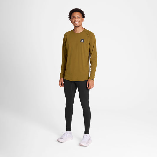 ランニングフリース OMRFL02c7011 Blaze Long Sleeve Light Fleece - Camel [メンズ]