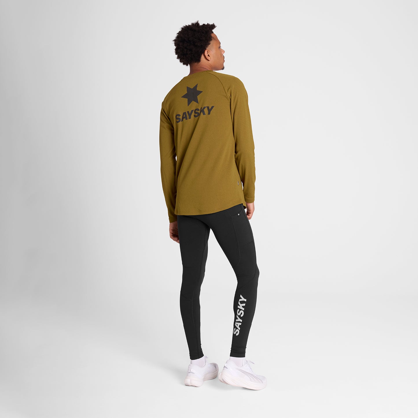 ランニングフリース OMRFL02c7011 Blaze Long Sleeve Light Fleece - Camel [メンズ]