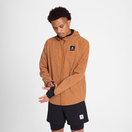 ランニングジャケット OMRJA01c1051 Reflective Blaze Jacket - Orange Aop [メンズ]