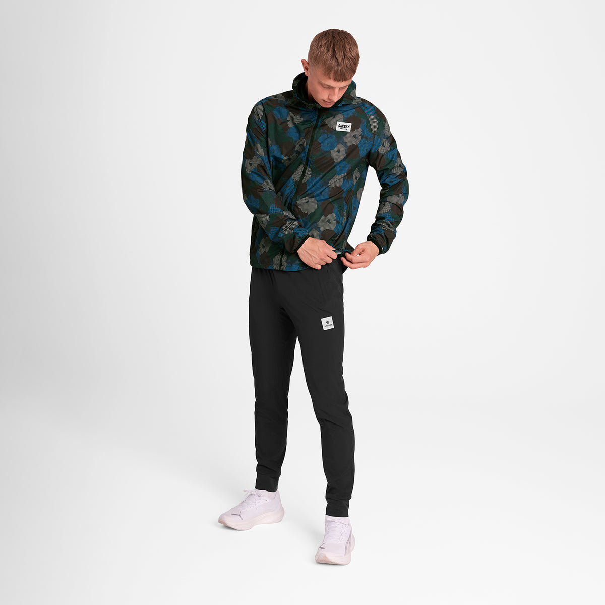 ランニングジャケット OMRJA22c1046 Flower Pace Jacket - Blue Flower Aop [メンズ]