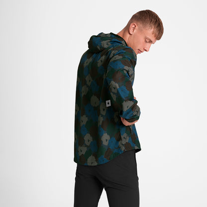ランニングジャケット OMRJA22c1046 Flower Pace Jacket - Blue Flower Aop [メンズ]