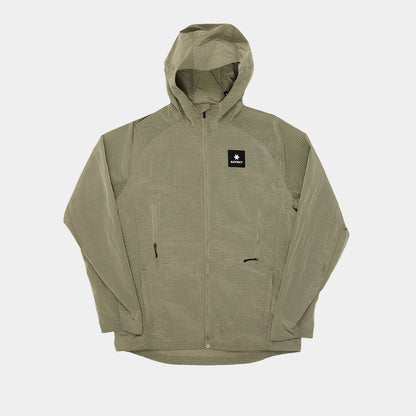 ランニングジャケット OMRJA30c802 Clean Pace Shield Jacket - Beige [メンズ]