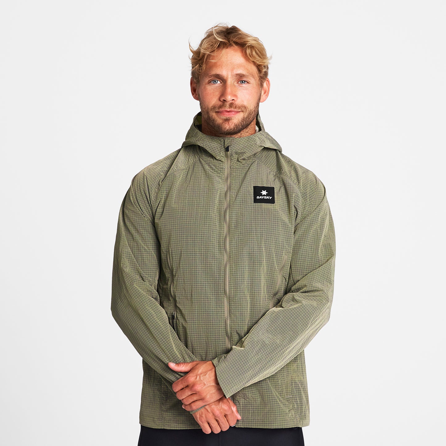 ランニングジャケット OMRJA30c802 Clean Pace Shield Jacket - Beige [メンズ]