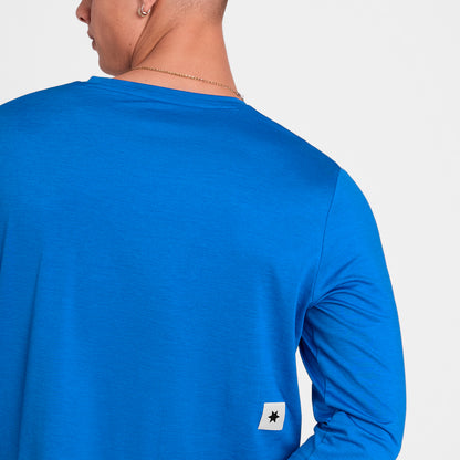 ランニングTシャツ（ロングスリーブ） OMRLS20c2014 Clean Pace Long Sleeve - Blue [メンズ]
