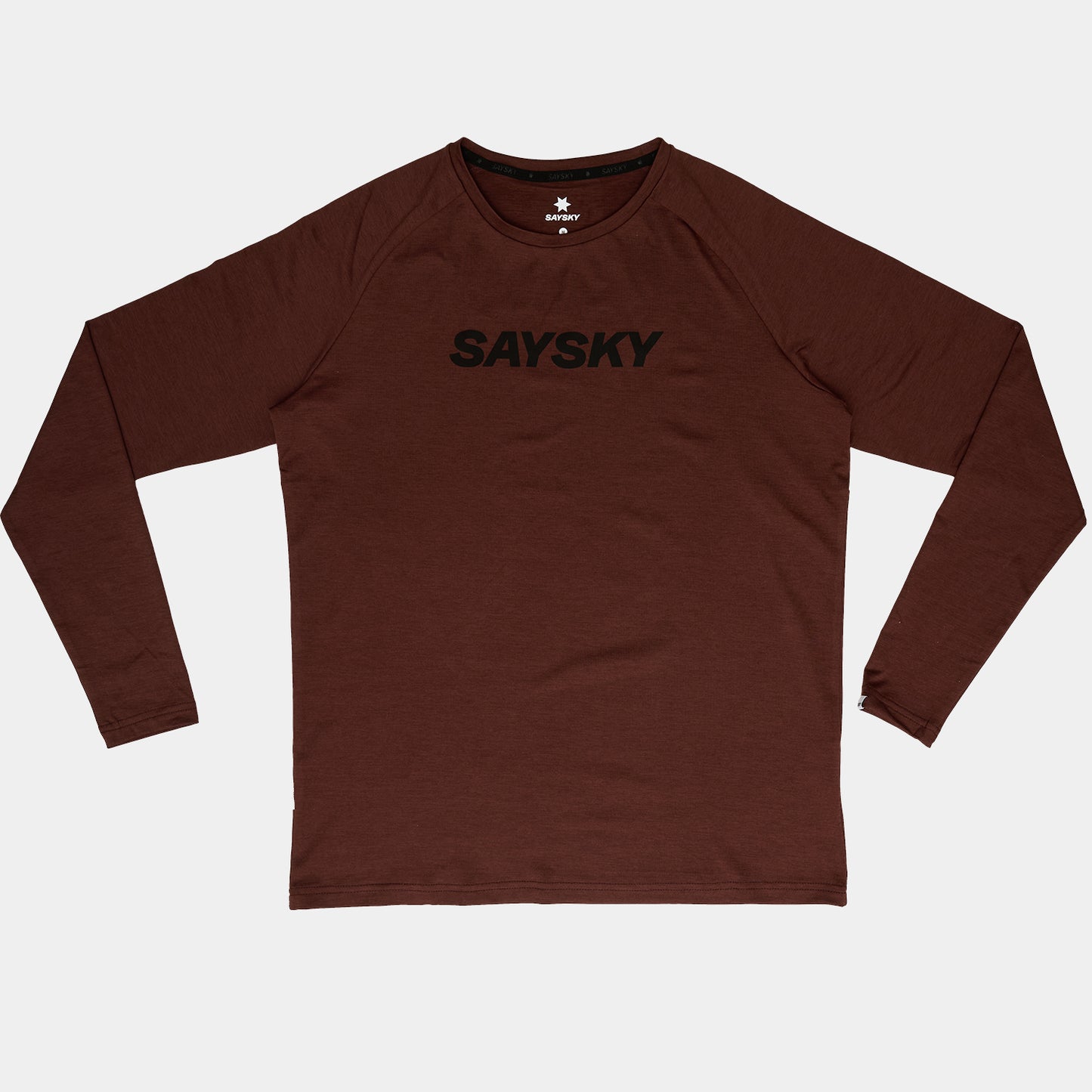 ランニングTシャツ（ロングスリーブ） OMRLS21c5008 Logo Pace Long Sleeve - Red [メンズ]