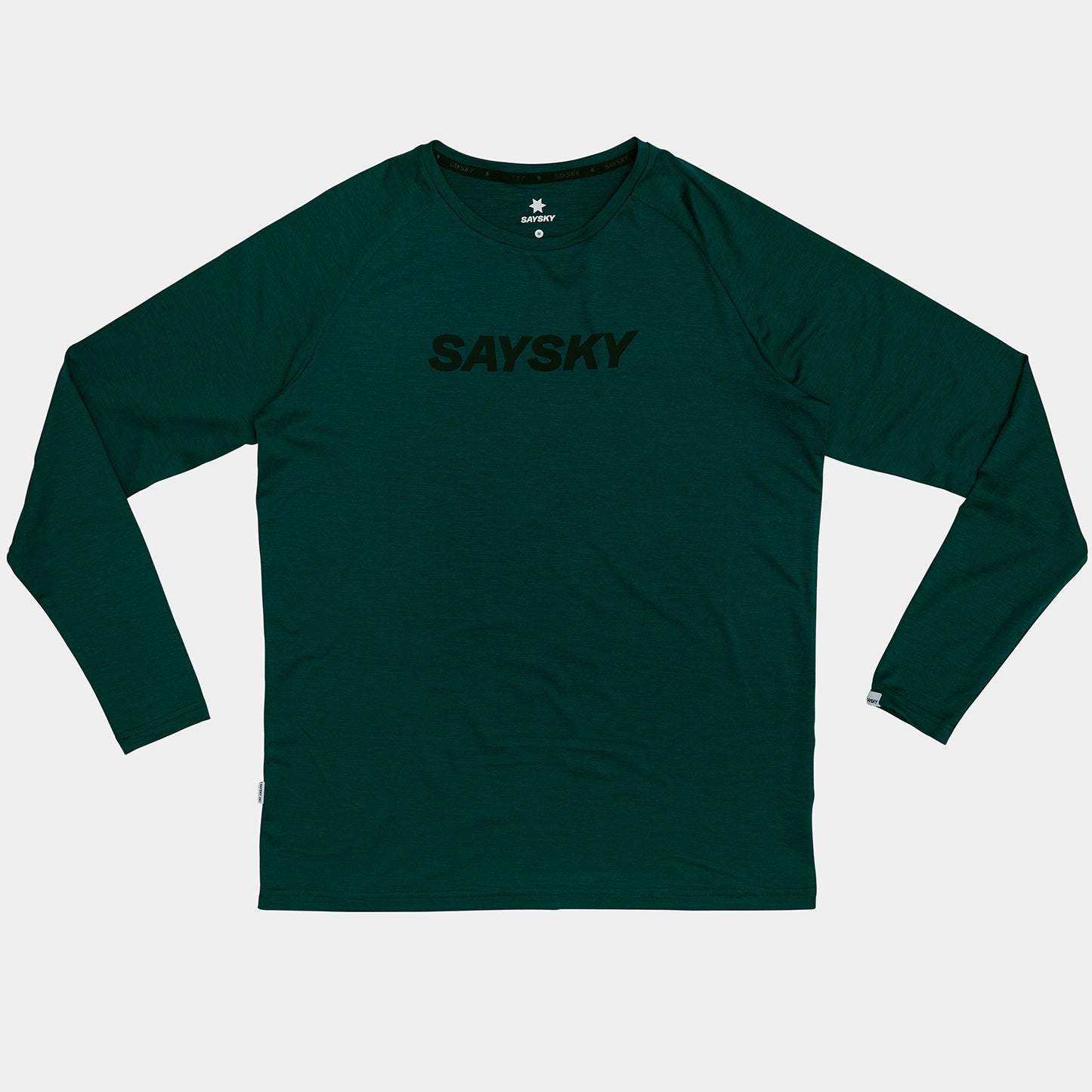 ランニングTシャツ（ロングスリーブ） OMRLS21c3010 Logo Pace Long Sleeve - Green [メンズ]