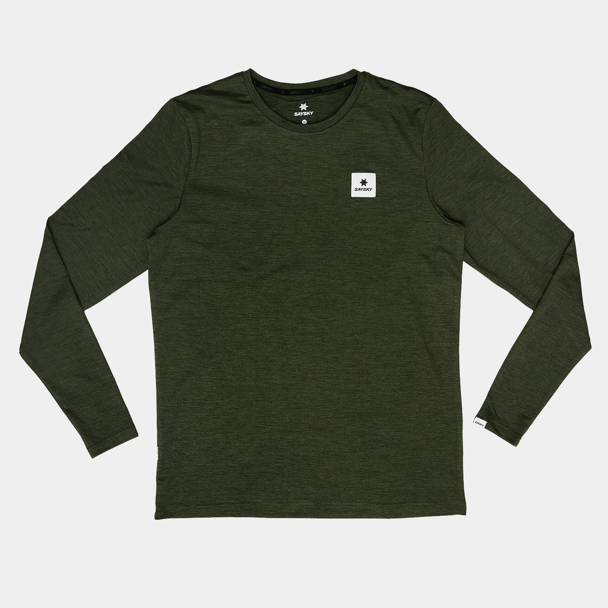 ランニングTシャツ（ロングスリーブ） OMRLS22c3001 Statement Pace Long Sleeve - Green [メンズ]