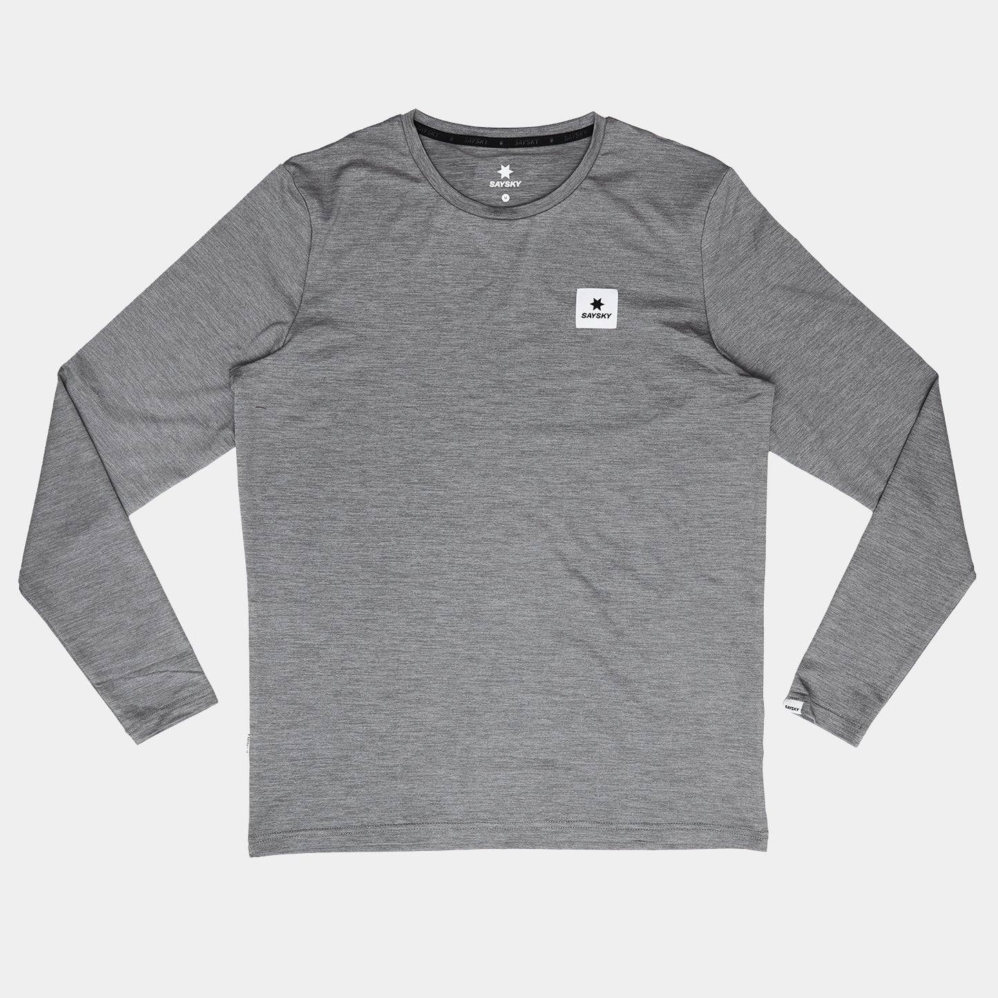 ランニングTシャツ（ロングスリーブ） OMRLS22c6004 Statement Pace Long Sleeve - Grey [メンズ]