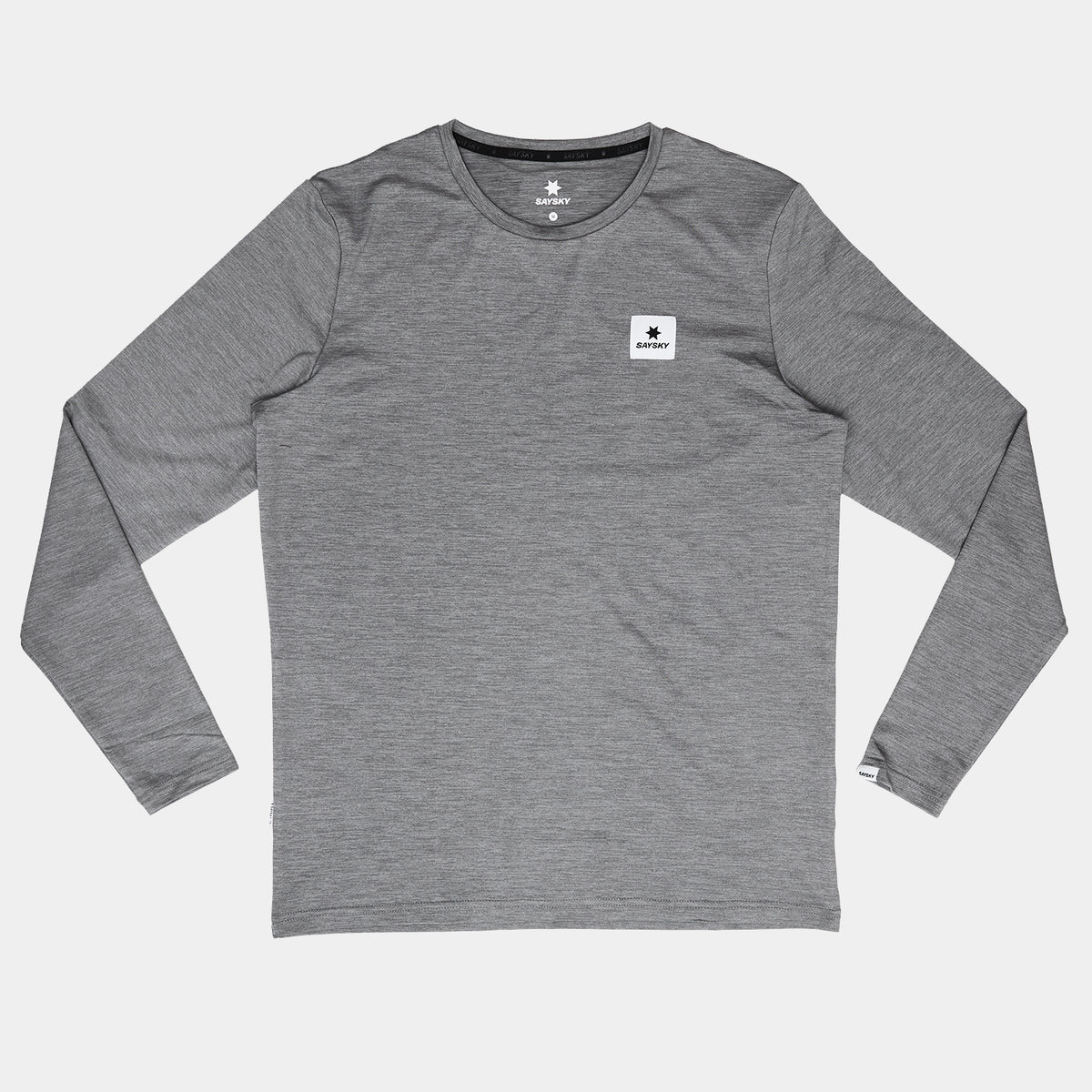 ランニングTシャツ（ロングスリーブ） OMRLS22c6004 Statement Pace Long Sleeve - Grey [メンズ]
