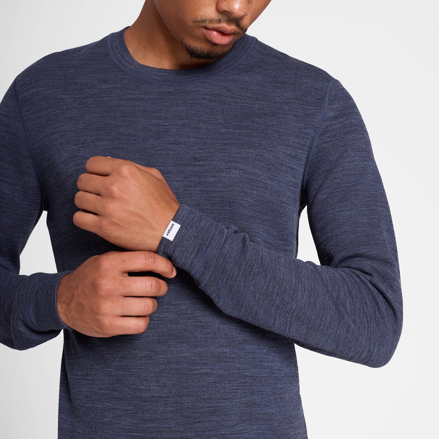 ランニングTシャツ（ロングスリーブ） OMRLS41c2016 Merino 195 Blaze Long Sleeve - Blue [メンズ]