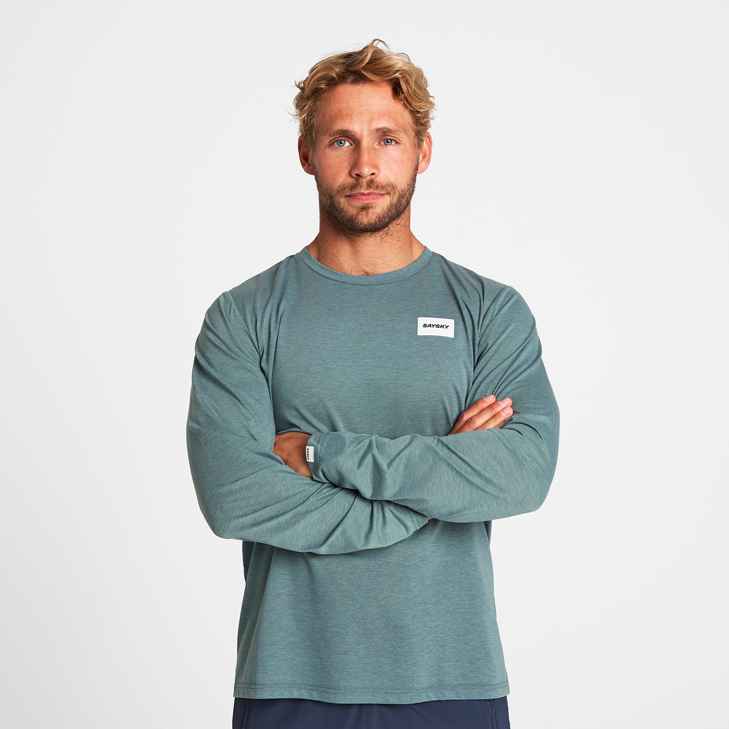 モーションTシャツ（ロングスリーブ） OMRLS51c2015 Clean Motion Long Sleeve - Blue [メンズ]