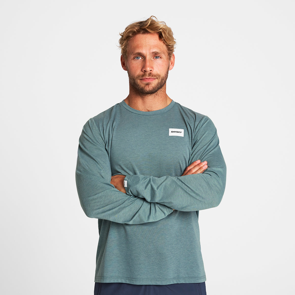 モーションTシャツ（ロングスリーブ） OMRLS51c2015 Clean Motion Long Sleeve - Blue [メンズ]