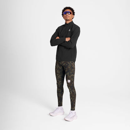 ランニングタイツ OMRLT20c1048 Camo Combat+ Long Tights - Brown Aop [メンズ]