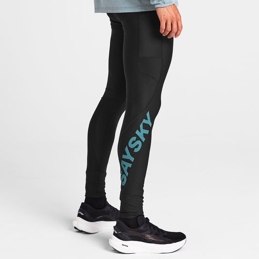 モーションタイツ OMRLT51c901 Logo Motion+ Long Tights - Black [メンズ]