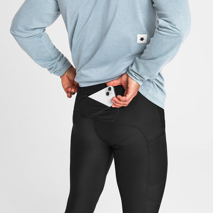モーションタイツ OMRLT51c901 Logo Motion+ Long Tights - Black [メンズ]