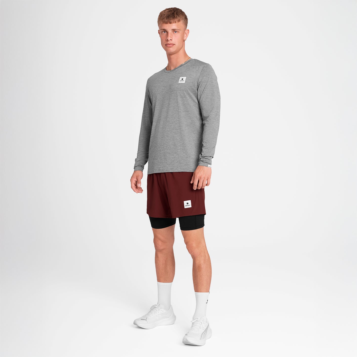 ランニングショーツ OMRSH20c509 Pace 2-in-1 Shorts 5inch - Red [メンズ]