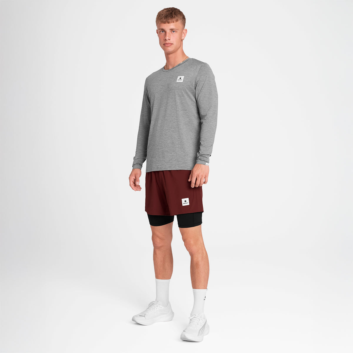 ランニングショーツ OMRSH20c509 Pace 2-in-1 Shorts 5inch - Red [メンズ]