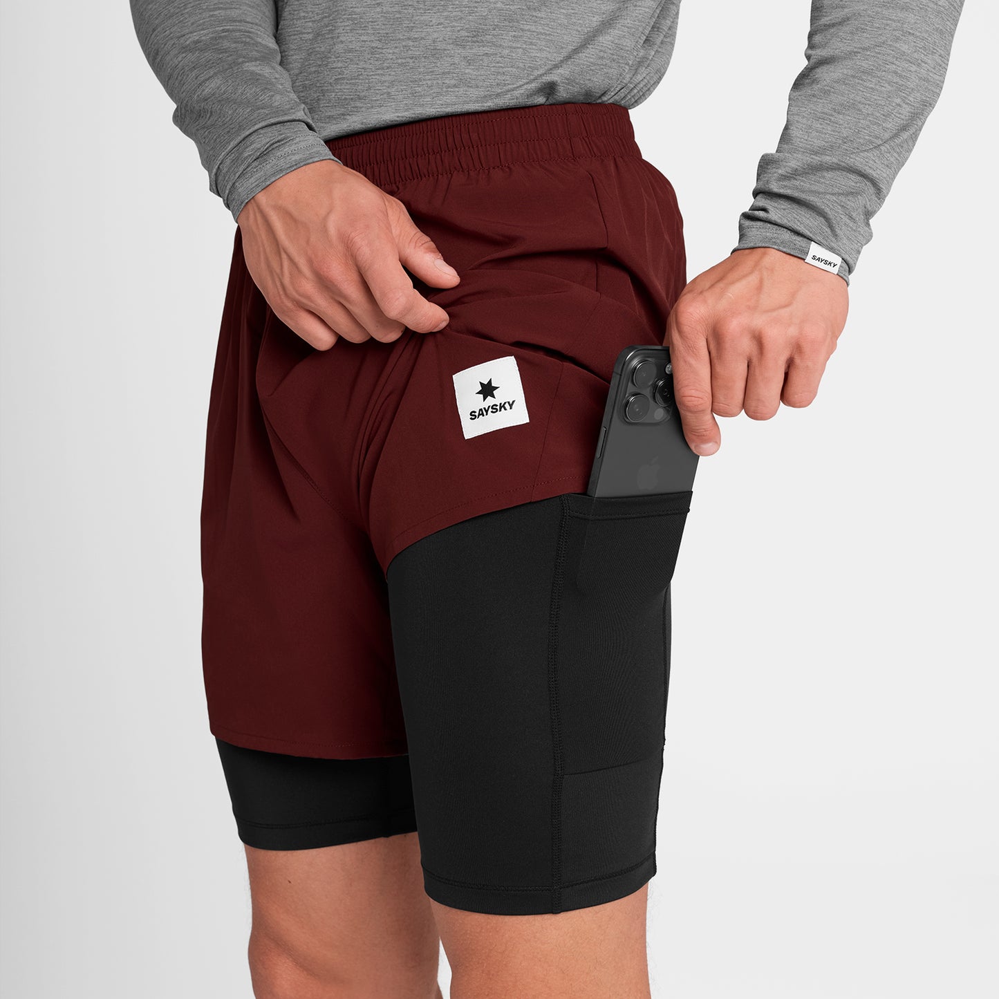 ランニングショーツ OMRSH20c509 Pace 2-in-1 Shorts 5inch - Red [メンズ]