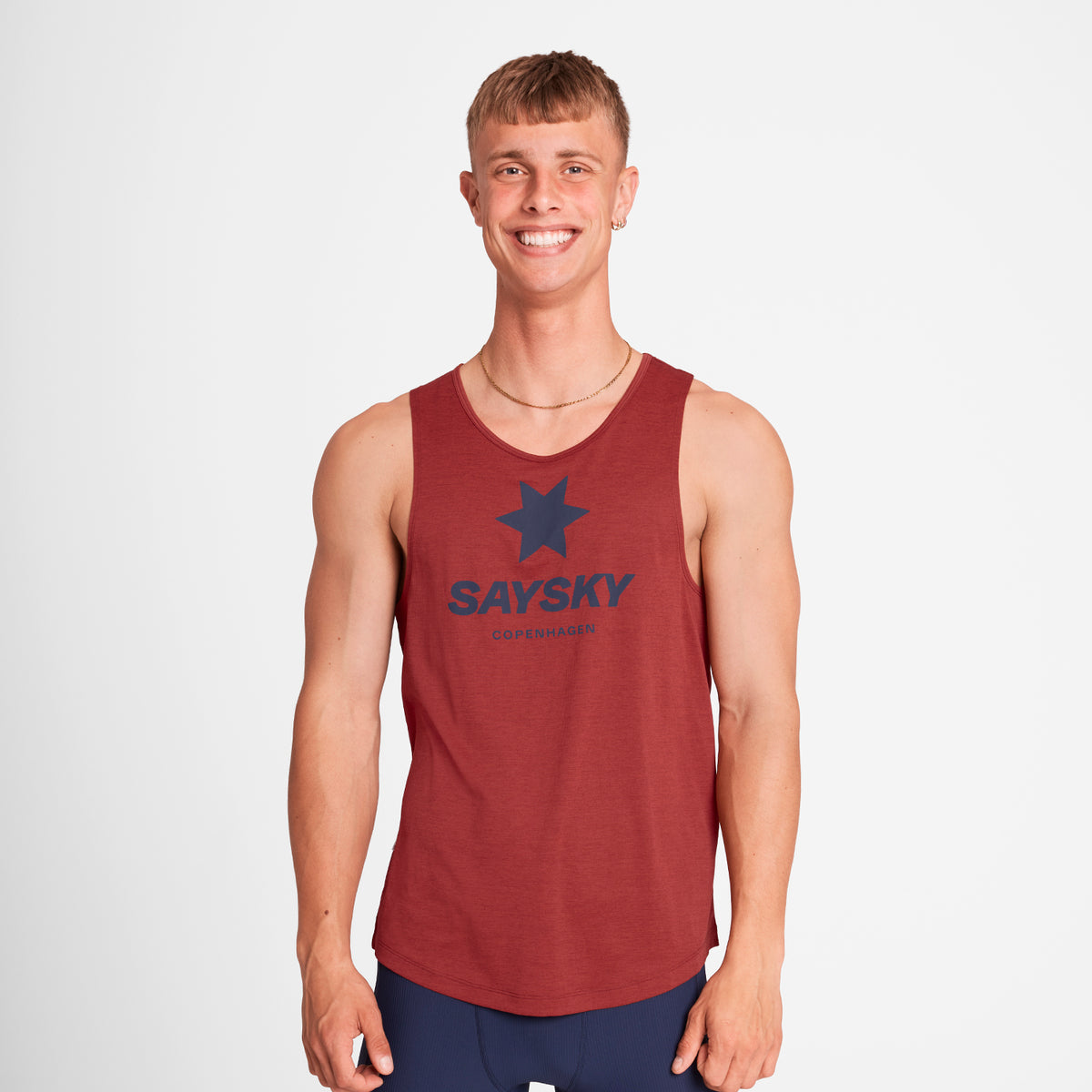 レースシングレット OMRSI30c5007 Logo Combat Pro Singlet - Red [メンズ]