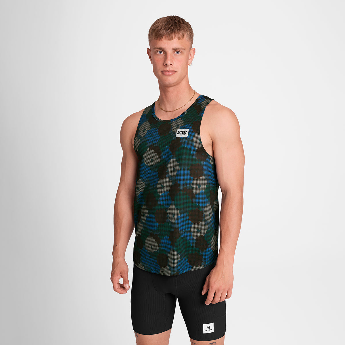 レースシングレット OMRSI31c1046 Flower Combat Singlet - Blue Flower Aop [メンズ]