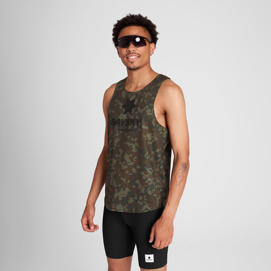 レースシングレット OMRSI31c1048 Camo Combat Singlet - Brown Aop [メンズ]