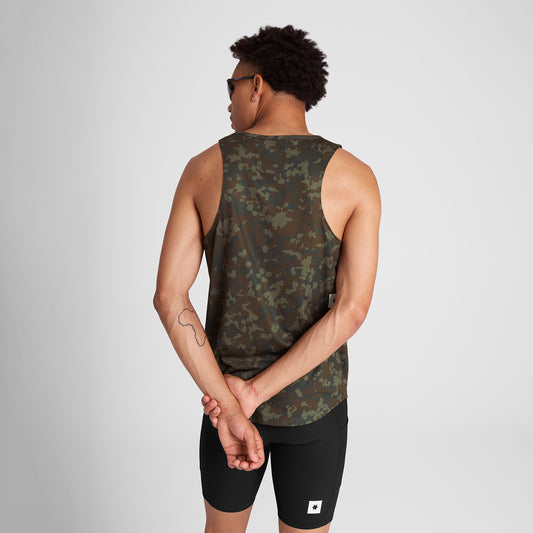 レースシングレット OMRSI31c1048 Camo Combat Singlet - Brown Aop [メンズ]