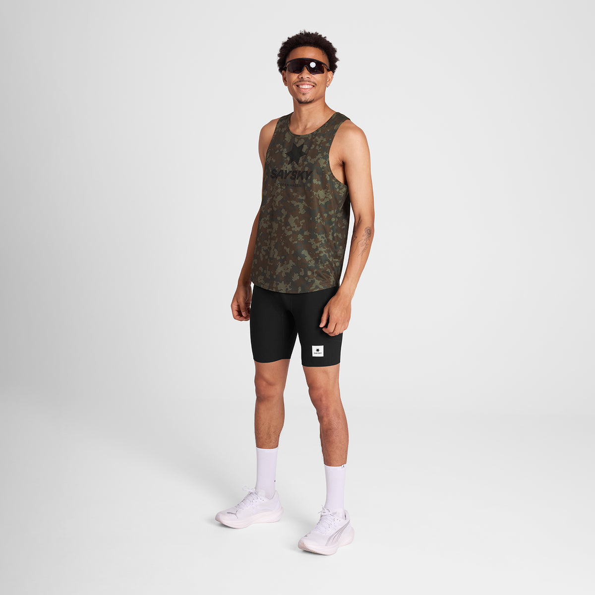 レースシングレット OMRSI31c1048 Camo Combat Singlet - Brown Camo Aop [メンズ]