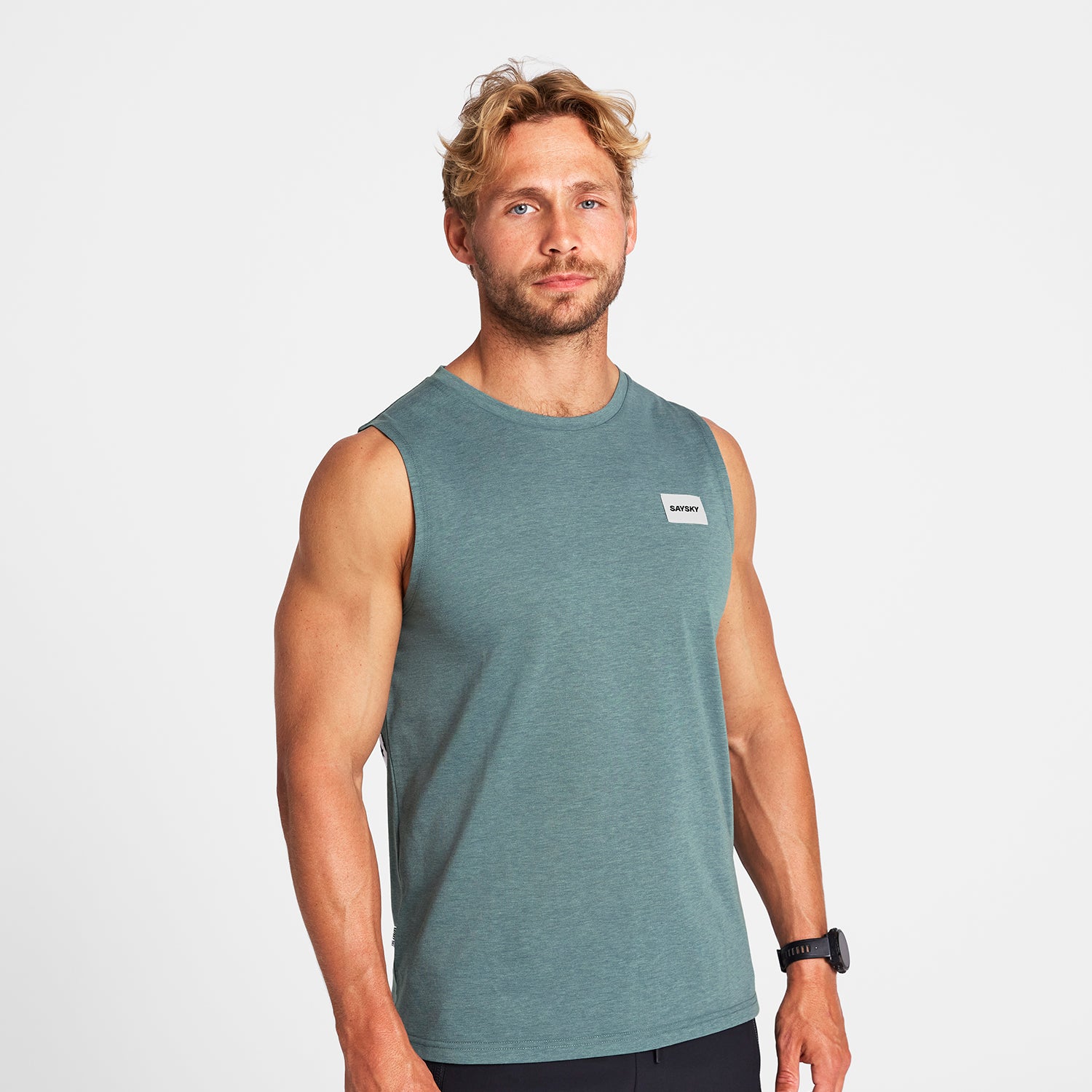 SAYSKY ホワイト タンクトップ シングレット 美品】SAYSKY ホワイト 白 タンクトップ シングレット - メルカリ