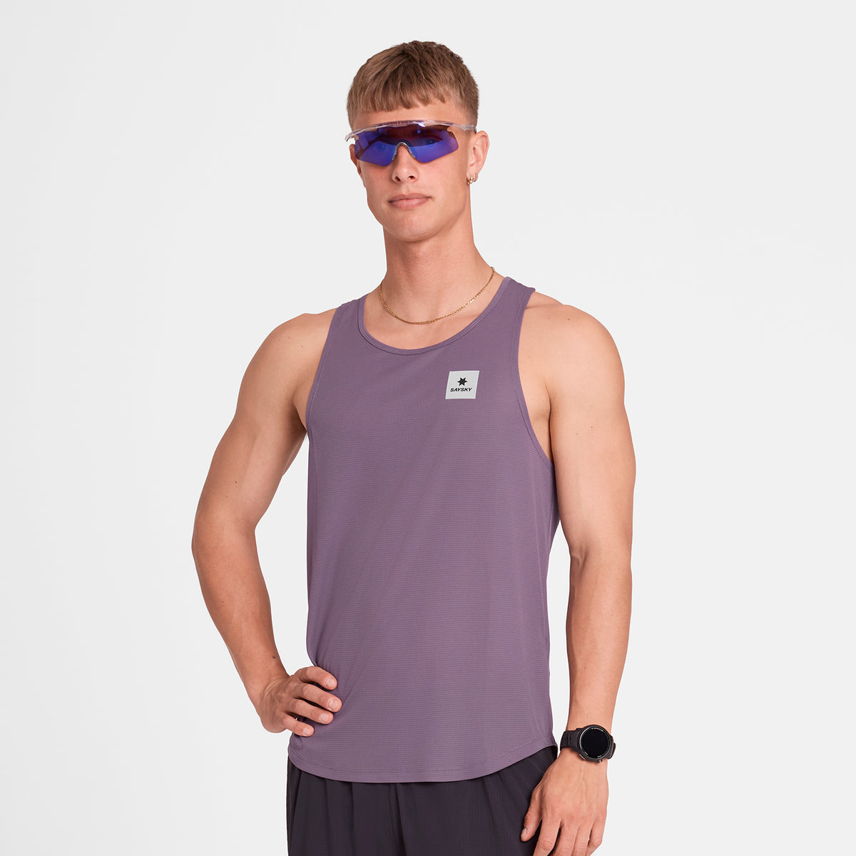 レースシングレット OMRSI60c1053 Reactive Flow Singlet - Purple Reactive Aop [メンズ]