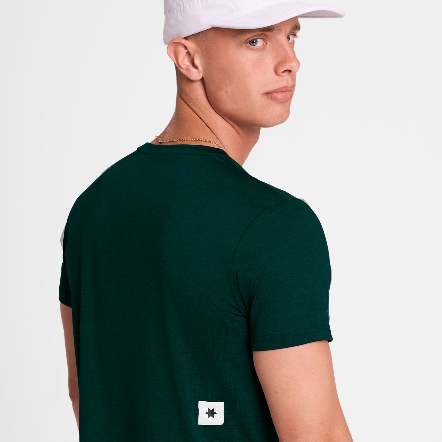 ランニングTシャツ OMRSS20c3010 Logo Pace T-shirt - Green [メンズ]