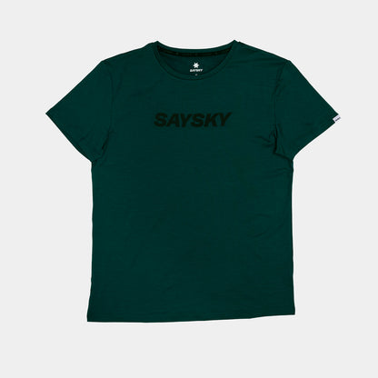 ランニングTシャツ OMRSS20c3010 Logo Pace T-shirt - Green [メンズ]