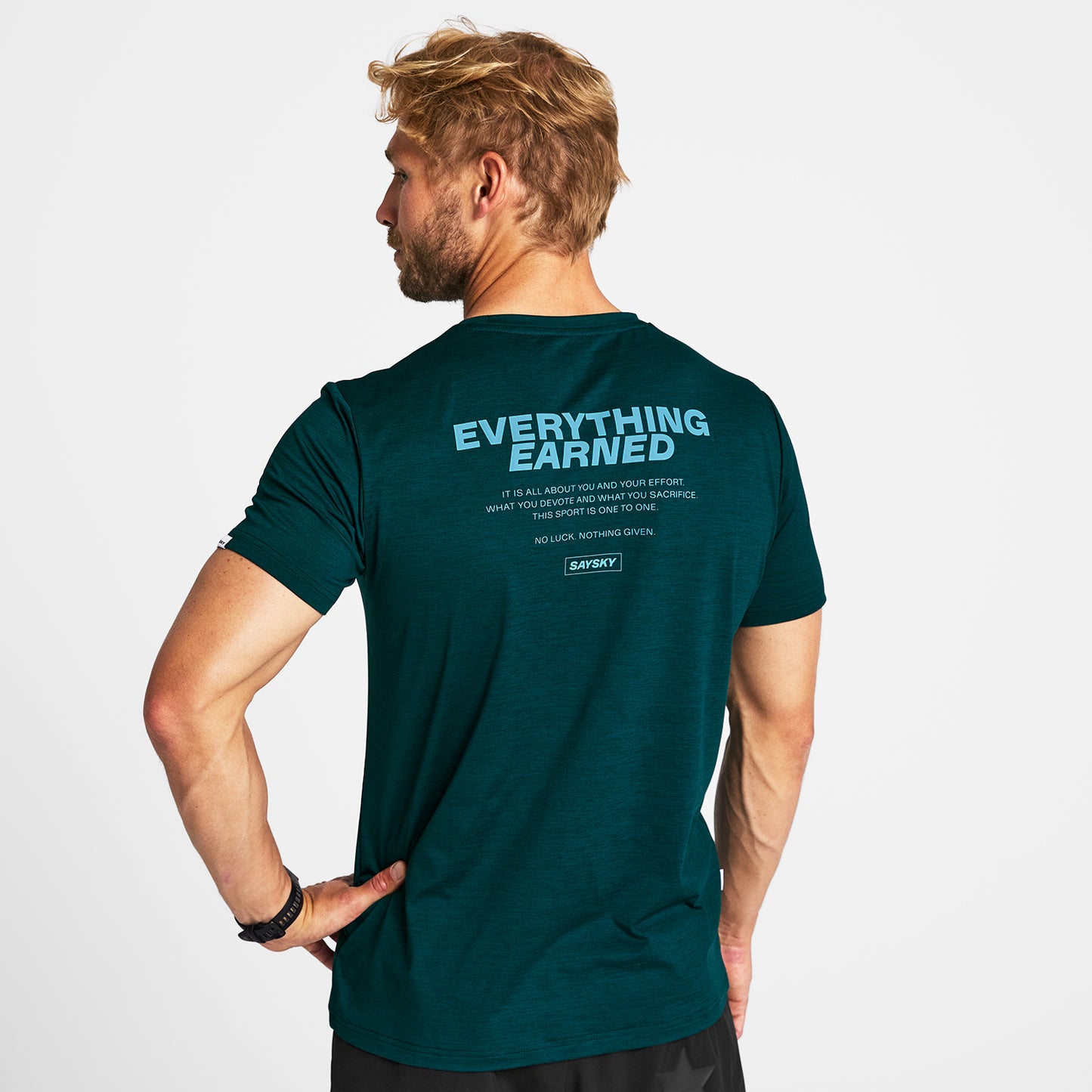 ランニングTシャツ OMRSS21c3010 Statement Pace T-shirt - Green [メンズ]