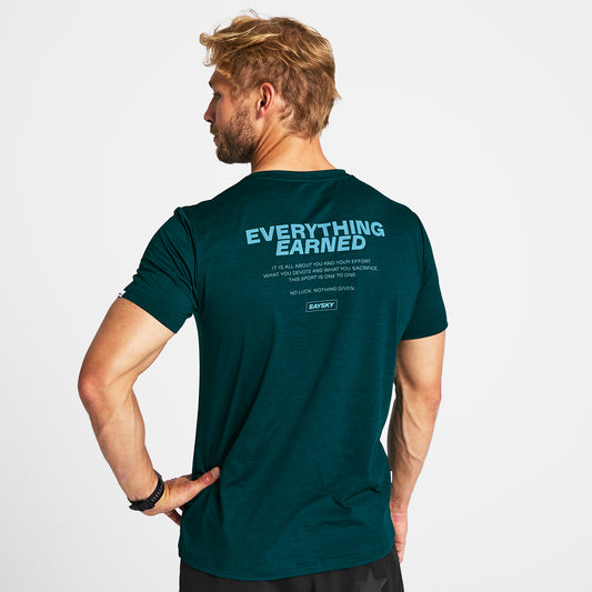 ランニングTシャツ OMRSS21c3010 Statement Pace T-shirt - Green [メンズ]
