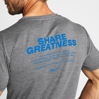 ランニングTシャツ OMRSS21c6004 Statement Pace T-shirt - Grey [メンズ]