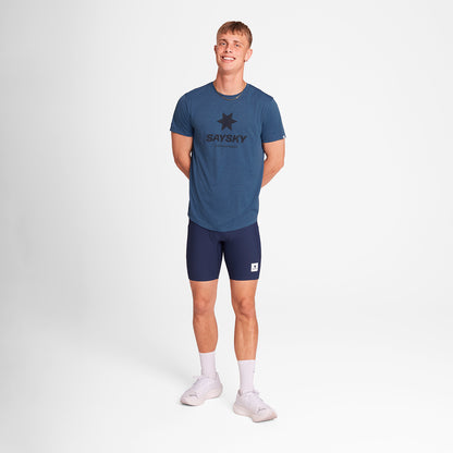 ランニングTシャツ OMRSS30c2012 Logo Combat Pro T-shirt - Blue [メンズ]